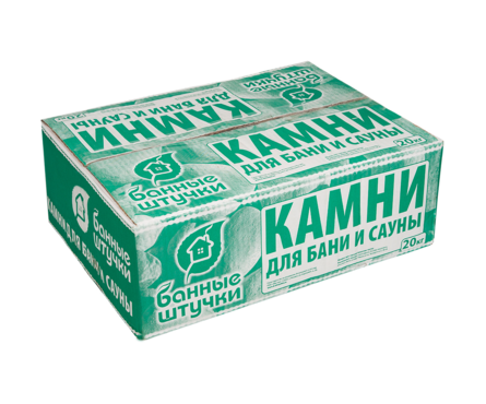 Камень для бани Талькохлорит колотый, ср. фракция (70-140 мм), в коробке 20 кг БАННЫЕ ШТУЧКИ Фотография_1