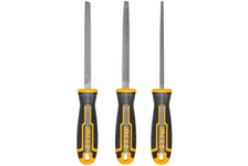 Набор напильников по металлу 3 предмета 200 мм INDUSTRIAL INGCO