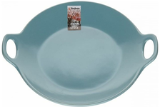 Тарелка-блюдо керамическая ASIAN 24х20.3х4.5 см, голубая 
