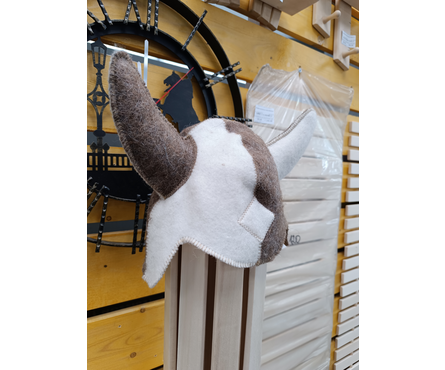 Шапка для бани и сауны Викинг белый Фотография_1