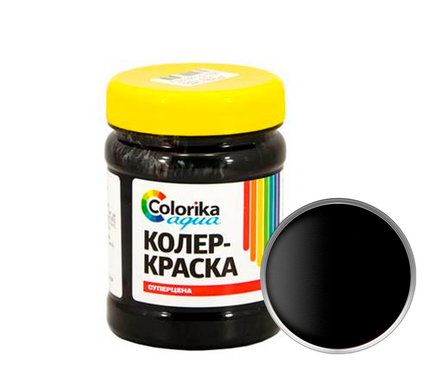 Колер-краска Colorika Aqua черная 0,5 кг Фотография_0