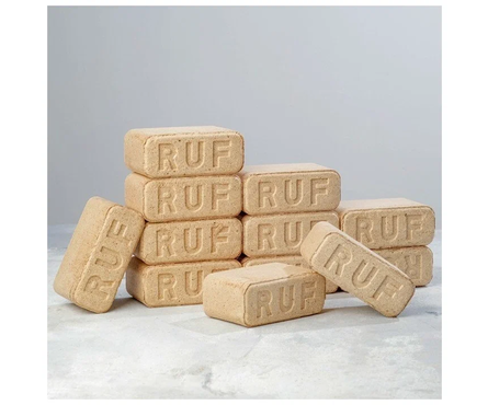 Брикеты топливные RUF светлые из березы (12 шт/1 уп/10 кг) Фотография_1