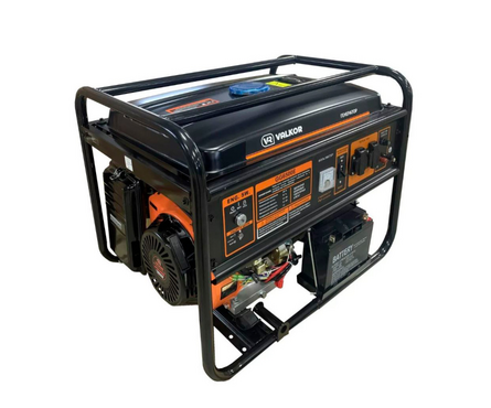 Генератор бензиновый 5-5.5 кВт 220В бак 25 л электростартер колеса VR-6500E VALKOR Фотография_0