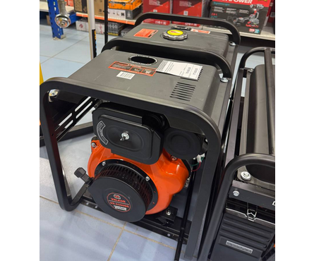 Генератор дизельный VALKOR VR-6500DE 5.5 кВт, 220 В, бак 12.5 л, электростартер, колеса Фотография_2