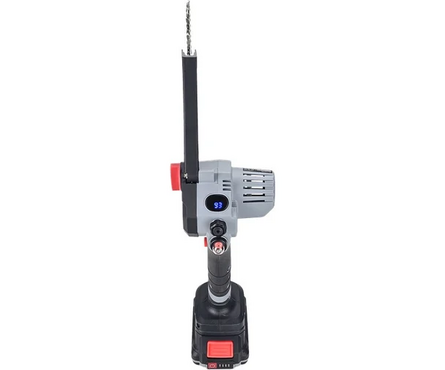 Пила цепная аккумуляторная бесщеточная 200 мм 18В Li-ion 2 АКБ 2 А*ч, ЗУ PROFIPOWER Фотография_3