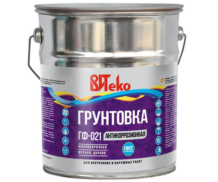 Грунтовка ВИТЕКО ГФ-021 красно-коричневая, 20 кг Фотография_1