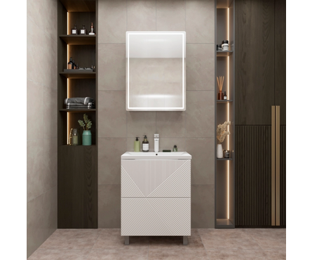 Тумба для ванной Вектор-65 с умывальником Нелли-65 Фотография_2