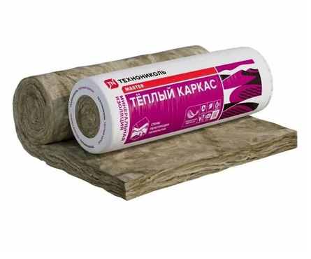 Утеплитель Минвата Технониколь Теплый каркас 37 RN 4100х1220х50 мм (10.004 м²/0.5 м³/2 мата) Фотография_0