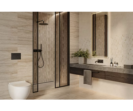 Плитка облицовочная низ 02 Треви бежевая 250х400х8 мм 1-й сорт Фотография_1