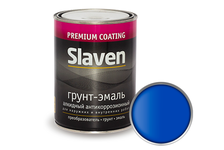 Грунт-эмаль по ржавчине SLAVEN 3 в 1, синий (1.1 кг)