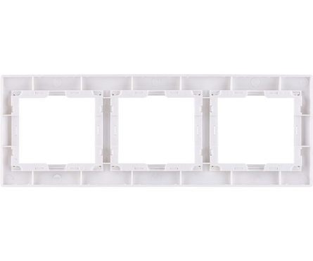 Рамка TDM «Таймыр» 3 поста, горизонтальная, белая Фотография_1