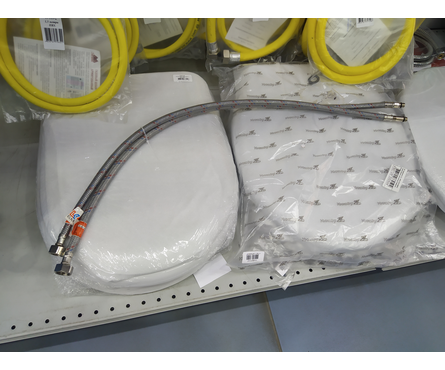 Подводка к смесителю 80 см, в силиконовой обмотке (пара) Фотография_1