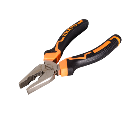 Плоскогубцы Вихрь 73/6/3/6, 160 мм, никелированные, двухкомпонентные рукоятки Фотография_1