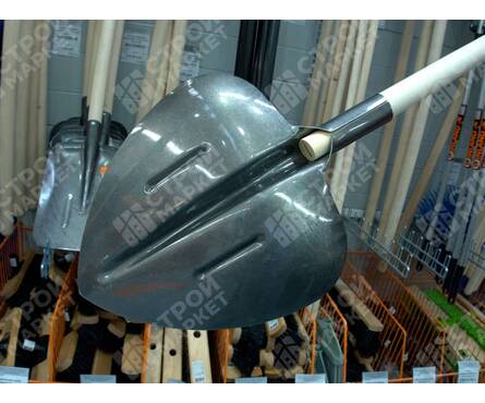 Лопата породная рельсовая сталь с деревянным черенком ШАБАШКА Фотография_2