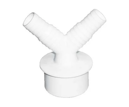 Адаптер D 50 мм для подключения слива бытовой техники с двумя выходами вход 20/22 мм А-5250 ОРИО Фотография_0