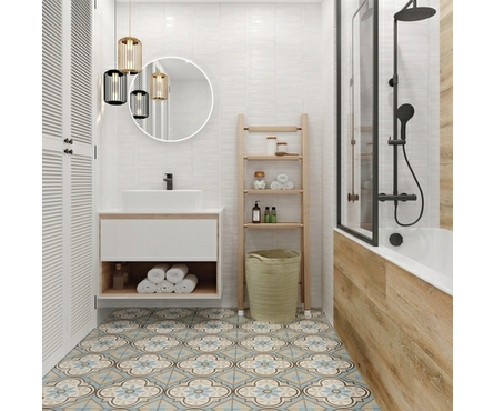 Керамогранит Daisy пэчворк многоцв. рел. 298х298х8 мм Cersanit (0.089 м²/1 шт) 1 сорт Фотография_2