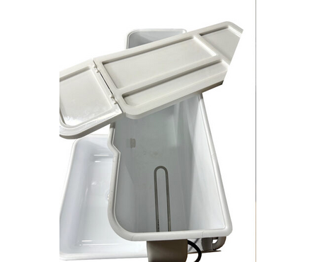 Умывальник дачный Водолей навесной с подогревом + пласт.мойка цвет белый Фотография_3