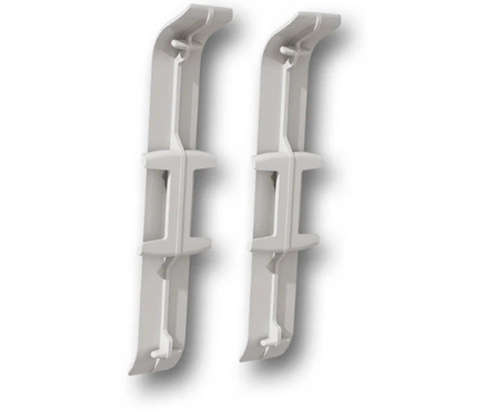 Угол ПВХ соединительный для плинтуса напольного 85 мм Ясень Серый 253 ИДЕАЛ Деконика (2 шт/флоуп) Фотография_1