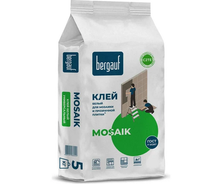 Клей плиточный BERGAUF Mosaik С2ТЕ 5 кг Фотография_0