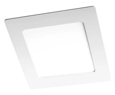Светильник LED ДВО встраив. 9 Вт 6500К 600 Лм IP40 Квадрат белый ультра тонкий d 145 мм 5008281А Фотография_0