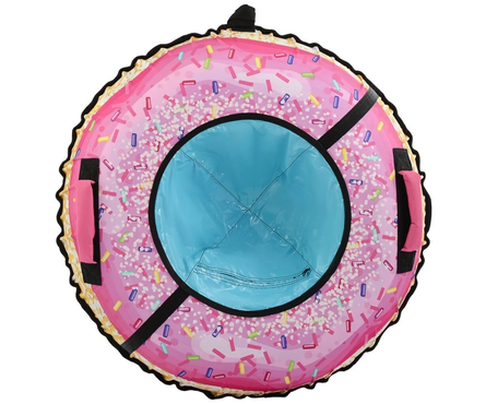 Санки-ватрушка с буксировочным тросом, с ручками, усиленная камера Пончик NIKA (85 см/90 кг) Фотография_2