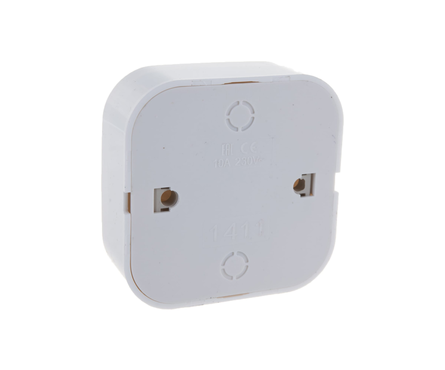 Выключатель 1-кл белый накладной 10А IP20 IONICH 1411 Фотография_1