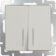Выключатель В Рамку Двухклавишный С Подсветкой Слоновая Кость IP20 10А 250В Универс Werkel Фотография_0