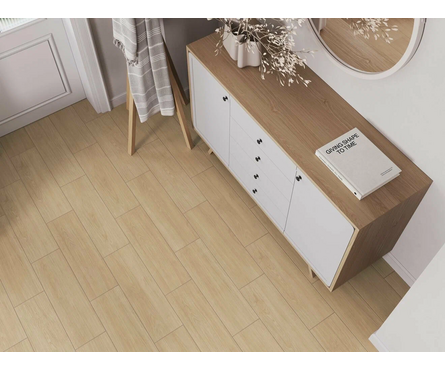 Керамогранит Amberwood свет-беж. рел. 185х598х7.5 мм Cersanit (0.111 м²/1 шт) 1 сорт Фотография_3