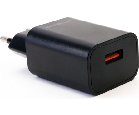 Адаптер сетевой 1USB 5B/2A черный ERGOLUX Фотография_1