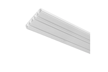 Карниз ПВХ трехрядный потолочный для штор 2,8 м белый