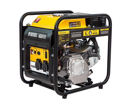 Генератор бензиновый инверторный GT- 3500iF 3.5 кВт 230 В бак 5 л, откр. корпус, ручной стартер DENZEL Фотография_0