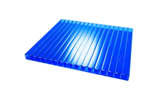 Сотовый поликарбонат CARBOGLASS Кристалл 4 мм, синий, 12 x 2,1 м