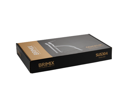 Смеситель для кухни однорычажный BRIMIX высокий силиконовый гусак белый Сатин 9316 Фотография_2