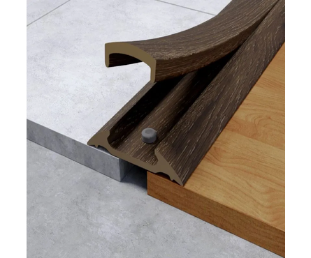 Порог с монтажным каналом 42х900 мм дуб капучино Фотография_2