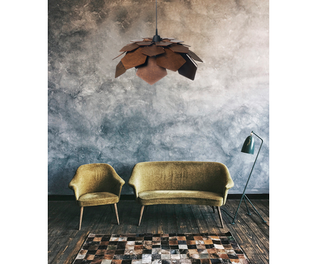 Светильник подвесной WL006-1P-560 WG, дерево темное, Е27 Фотография_6