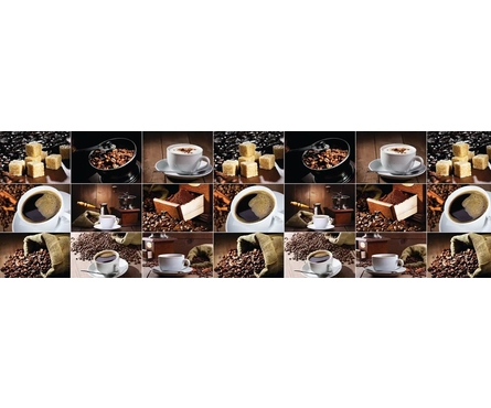 Фартук ПВХ для кухни Кофе 2000х600х1 мм Фотография_0