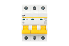 Выключатель автоматический модульный 3п C 40А ВА47-29 IEK