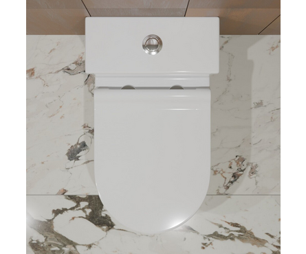 Унитаз-монолит ТR1197 безободковый тонкое сиденье ДП (с гофрой и подводкой) EVA GOLD Фотография_4