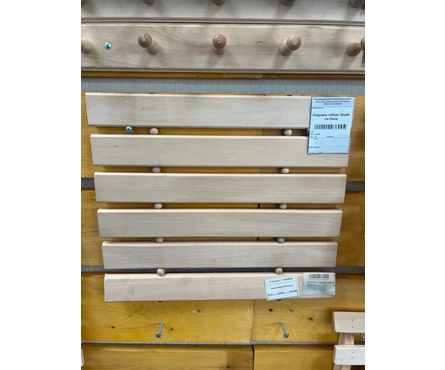 Сидушка для бани гибкая 30х40 см липа Фотография_1