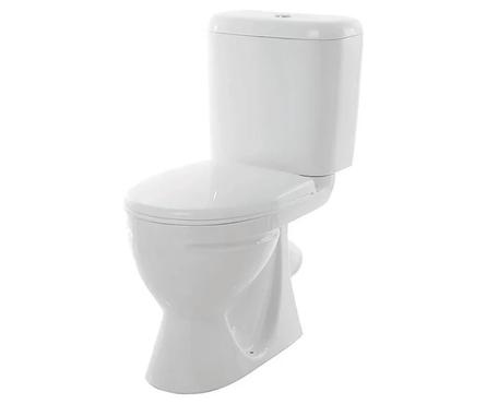 Унитаз-компакт Стандарт Эконом фарфор (кос, вып. ниж. подвод полипр. сиден.1-кн. режим) SANITA) Фотография_0