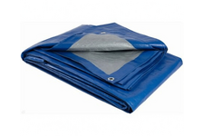 Тент защитный 4х6 м плотность 100 г/кв.м с люверсами синий 