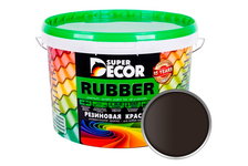Краска резиновая SUPER DECOR Шоколад RAL8017 3 кг 