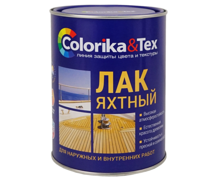 Лак яхтный Colorika&Tex глянцевый 0.8 кг Фотография_1