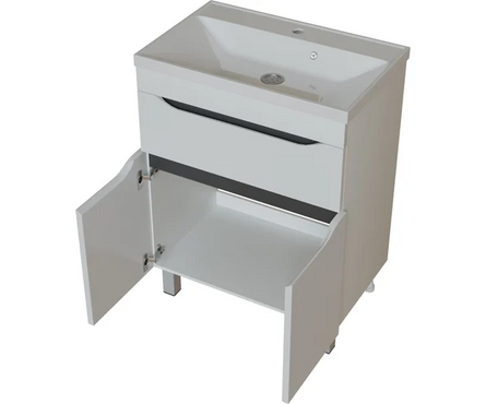 Тумба для ванной Лайн 60 1 ящик с умывальником Fest-60 Фотография_1