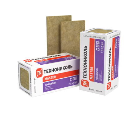 Утеплитель Минвата «Техноблок Стандарт 45» 1200х600х50 мм (5.76 м²/0.288 м³/8 шт/уп) ТН Фотография_1