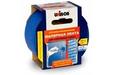 Лента малярная 50мм*25м синяя профессиональная для наружных работ UNIBOB (36шт/уп)