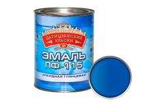 Эмаль универсальная Царицынские краски ПФ-115 алкидная, синяя (0.8 кг)