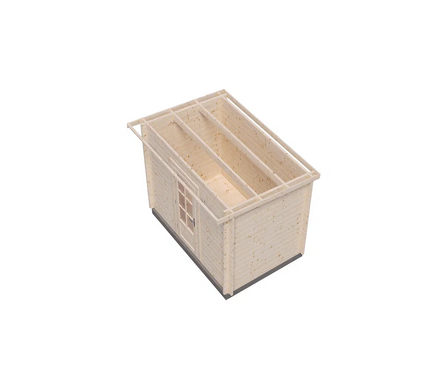 Хозблок из массива сосны 3х2м ТЕХНОНИКОЛЬ Фотография_1