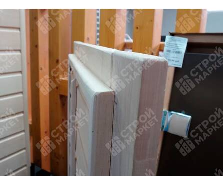 Дверь для бани 1.7х0.7 м глухая, полотно липа, коробка из хвои БАННЫЕ ШТУЧКИ Фотография_2