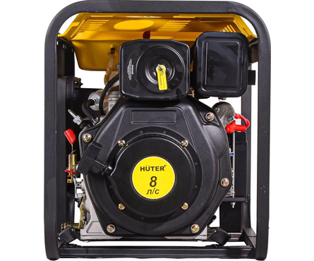 Генератор дизельный 3.0 кВт 220В бак 14 л ручной стартер LDG 5000LX HUTER Фотография_2